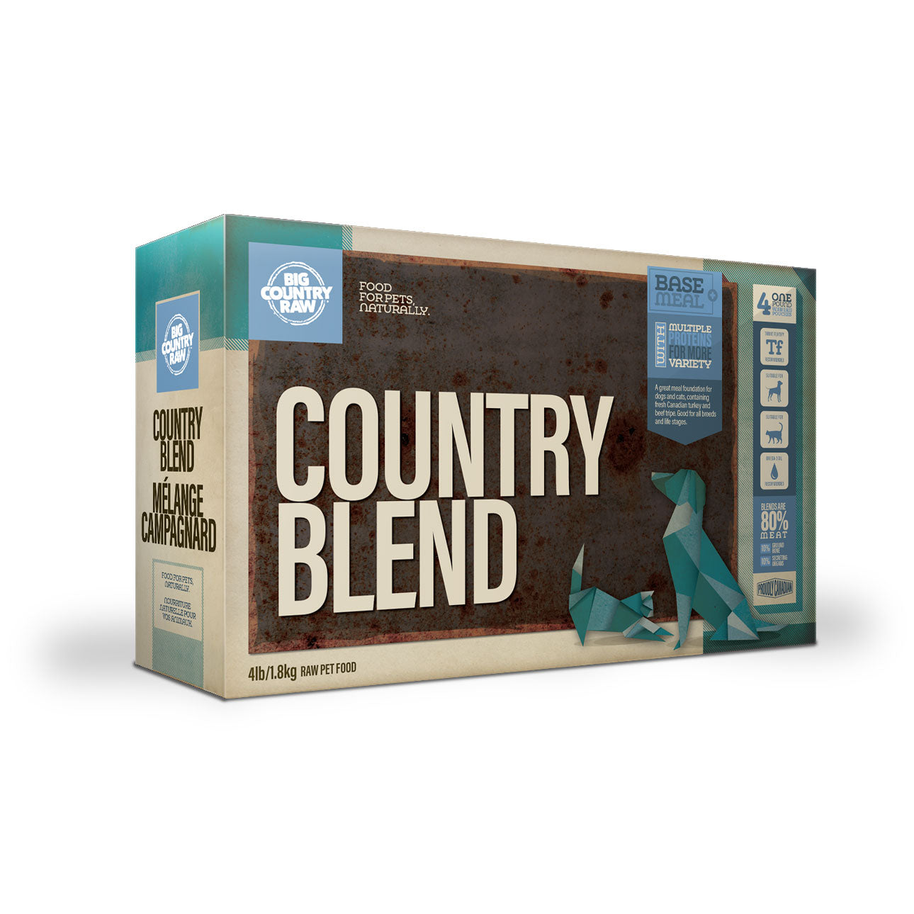 Big Country Raw - Country Blend Carton (4lb) | Raw Pet Food Toronto